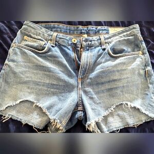 Rag and Bone Womens Denim Shorts Size 27 Distressed